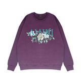 Amiri Long Sleeved Shirt Fashion Brand Crew Sweatshirts round Neck Sweater