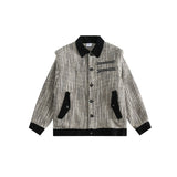 Unisex Jacket Retro Loose Lapels Couple Spring and Autumn Jacket
