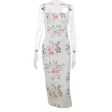 Women Dresses Suspenders Dress Summer Sexy Long Dress