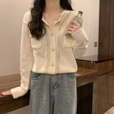 Women Knitted Cardigan Autumn and Winter Sweater Coat