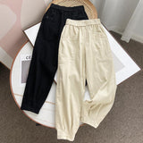 Women Sweatpants Casual Pants Women Elastic Waist Loose Harem Pants