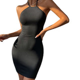 Women Dress Spring/Summer Short Skirt Hip Skirt Knitted Sexy Slim Fit Dress