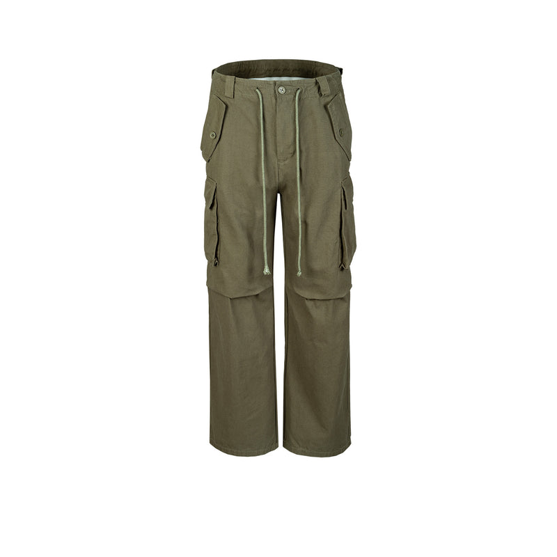 MIJKO Men's Vintage Pants MIJKO Men's Women's Straight Pants Drawstring Casual Pants