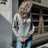Women Knitted Sweater Casual Autumn and Winter Long Sleeve Loose Sweater