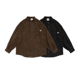 Unisex Jacket Autumn Vintage Stripe Shirt