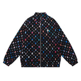 Unisex Jacket Autumn Color Mosaic Jacket