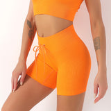 Women Yoga Sports Shorts Sports Yoga Pants Thread Workout Shorts
