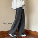 Men Jeans Vintage Jeans Men Loose Straight Cargo Pants