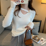 Women Knitwear Autumn and Winter V-neck Sweaters Bottoming Shirt