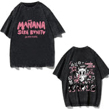 2024Summer Karol G Vintage T-Shirts Manana