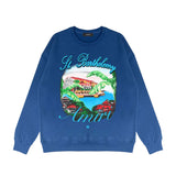 Amiri Long Sleeved Shirt Fashion Brand Crew Sweatshirts round Neck Sweater