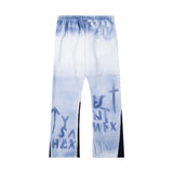 Gallery Dept Sweatpants Tie-dye Splash Ink Graffiti Alphabet Print Casual Sweatpants Trousers