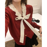 Women Knitwear Autumn and Winter V-neck Sweaters Cardigan