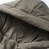 Unisex Winter Cotton Coat Three-Dimensional Large Pocket Cotton-Padded Clothes Retro Loose-Fitting Lightweight Thin Cotton-Padded Clothes