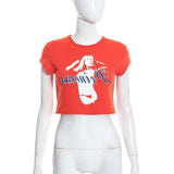 Women T-shirt Summer round Neck Pullover Short Sleeve Printed Casual Top T-shirt