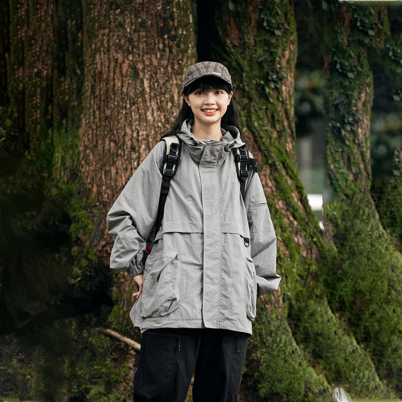Unisex Jacket Autumn Outdoor Work Clothes Hooded Jacket