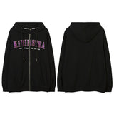 Men Hoodie Embroidery Zipper Cardigan Sweater