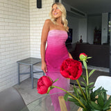 Women Dresses Sexy Slim Fit Backless Long Dress