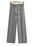 Women Sweatpants Straight Wide Leg Casual Trousers Track Sweatpants