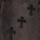 CHH Chrome Hearts Jeans Unisex Casual Loose Jeans