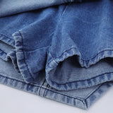 Women Skirt Denim Skirt Girls High Waist A- line Skirt