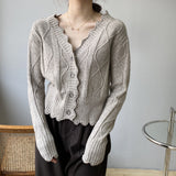 Women Cardigan Sweater Autumn Long Sleeve Cardigan 8t8190