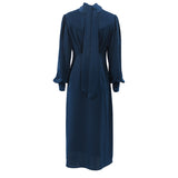Women Dress Elegant Stand Collar Hip Skirt Women's Autumn and Winter Dress Dress