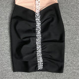 Women's Evening Dress Sleeveless Hip Skirt Mesh Dress