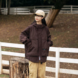 Unisex Jacket Autumn Windproof Hood Coat