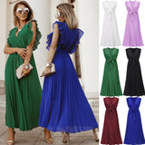 Women Date Dress Chiffon Dress Slim Fit Dress