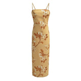 Women Dresses Summer Backless Long Dress (Xds0414)