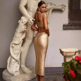 Women Dresses Bandage Dress Sexy Party Dress (Ont0408)