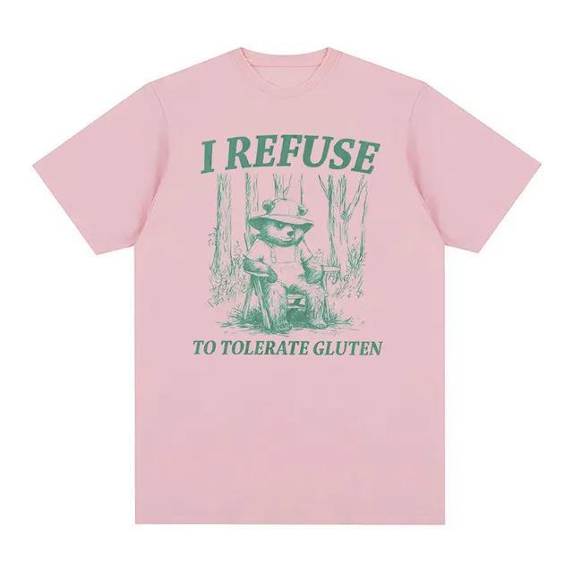 Gluten I Refuse To Tolerate  Meme Panda T Shirt Men