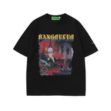 Men T Shirt Black Style Printed Short Sleeve T-shirt Baby Boy and Girl Summer Loose T-shirt