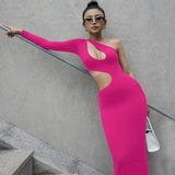 Women Dresses Fall Sexy Hollow Long-Sleeved Dress