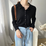 Women Cardigan Sweater Knitted Coat Cardigan Spring 8t7136