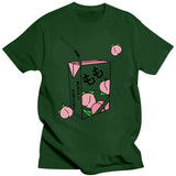 New Kawaii Peach Juice Japanese Casual Harajuku Shirt Pink