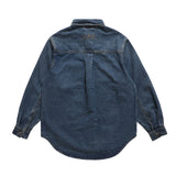 Men Jacket Coat Ripped Denim Jacket Embroidered Workwear Jacket