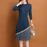 Women Knitwear Spring and Autumn Long Sweaters Dress