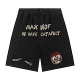 Men Shorts Casual Cropped Pants Summer Loose Straight Sports Pants