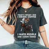 Washed Vintage Halloween Printed Street Tide T-Shirt