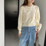Women Knitted Two-Piece Set Vest Two-Piece Set Short Knitted Shawl Suit Jt8631