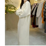 Women Knitwear Autumn and Winter Long Dress Loose Knitted Fishtail Skirt