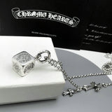 Chrome Hearts Necklace Men's and Women's Vintage Dice Cross Necklace