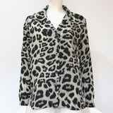 Women T-shirt Shirt Autumn Sexy Leopard Print Chiffon Shirt Women's Shirt OL