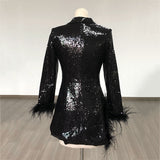 Women Evening Dress Sexy V-neck