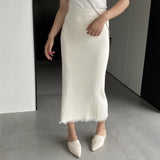 Women Knitted Skirt Fall/Winter Knitted Dress Tassel