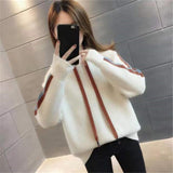 Women Knitwear Autumn and Winter Hooded Pullover Sweater Loose Casual Sweater