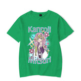 2024New Anime Kanroji Mitsuri Print T-shirt Women Summer