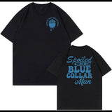 Spoiled By My Blue Collar Man T-Shirt Funny Blue Collar Shirt